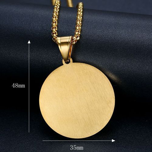 European and American Cross-border New Arrival Hip-Hop Hiphop Jewelry Titanium Steel Gold-Plated Micro-Inlaid Zircon Prayer Buddha Hand Pendant Necklace