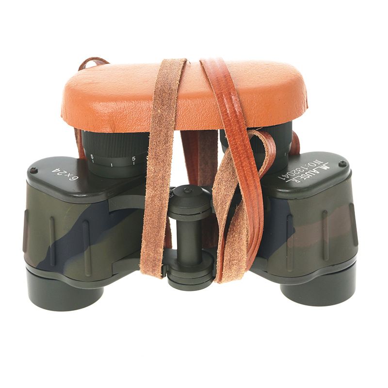 COMET高清望远镜双筒便携6×24迷彩色全金属户外专业微光夜视跨境