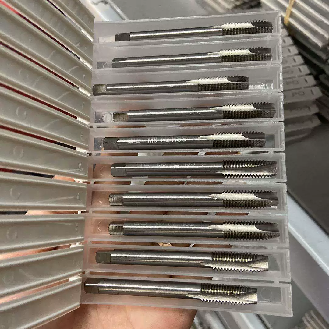 Pumusen кран Heye высокоскоростной стальной материал винтовой наконечник кран через отверстие высокого качества завод оптом Добро пожаловать осмотр фабрики