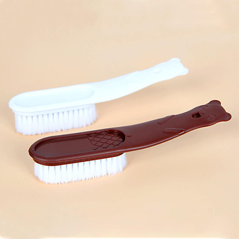 Oso creativo de plástico cepillo pequeño zapatos cepillo de limpieza cepillo de lavado de zapatos de piel suave cepillo de lavandería cepillo de tablero de lavandería cepillo de zapatos