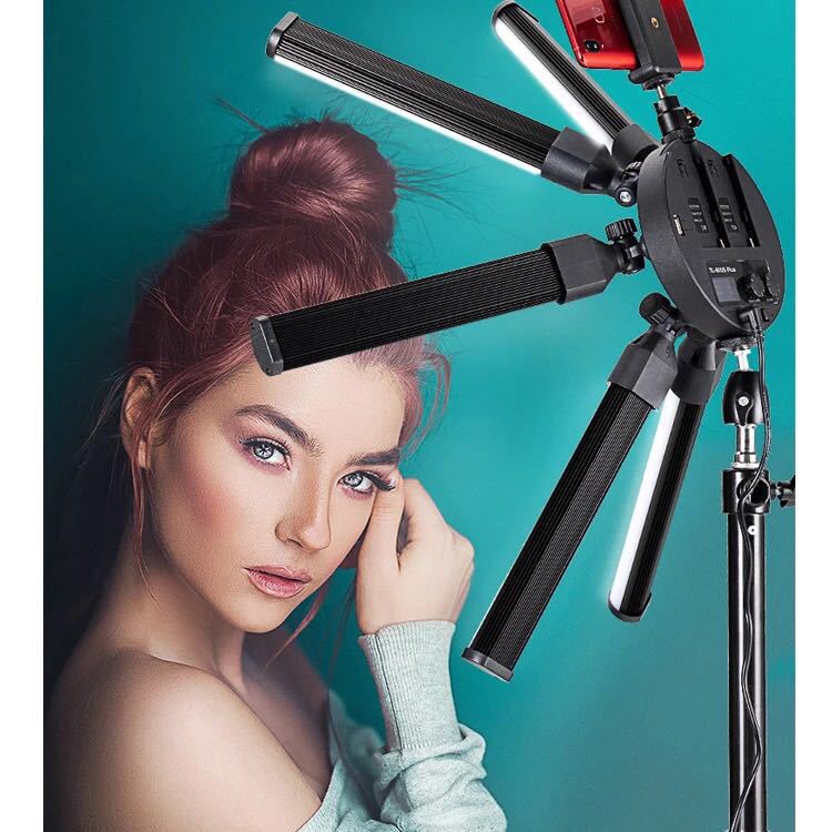 Large size New LED six Tube live fill light portrait photo live broadcast beauty soft light shadowless light photography Large size New LED six Tube live fill light portrait photo live broadcast beauty soft light shadowless light photography