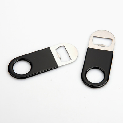 304不鏽鋼啤酒開啤酒開瓶器開酒器黑色套膠啓瓶器 31g