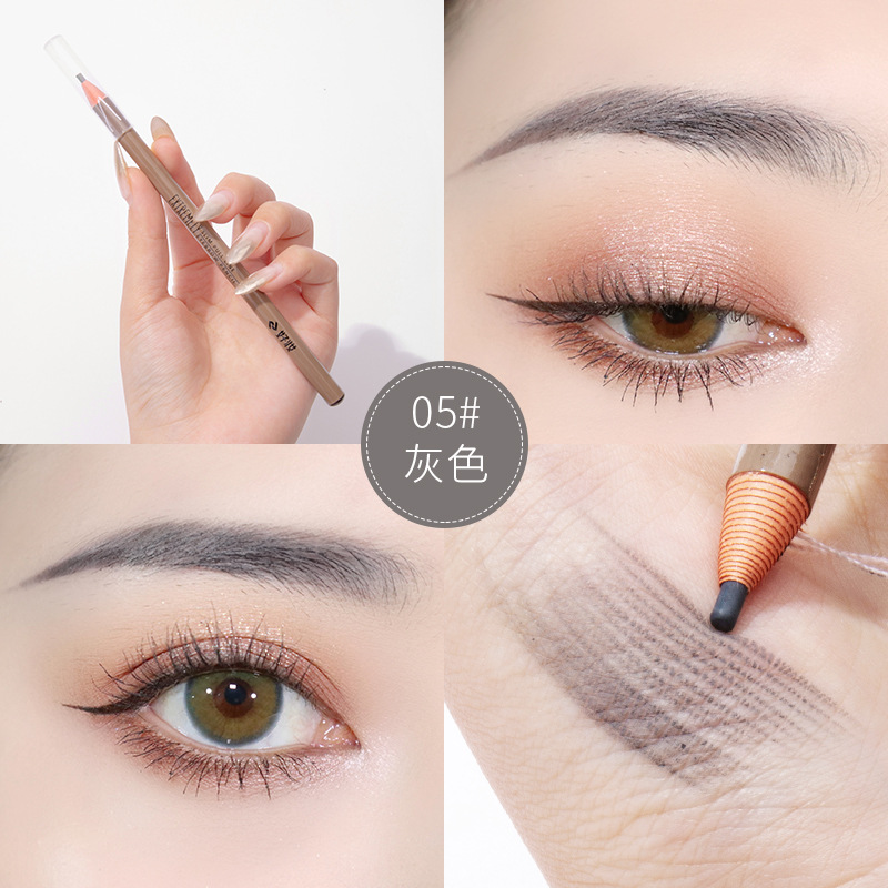 Lápiz de cejas sin raspado impermeable a prueba de sudor no decoloración maquillaje al por mayor lápiz de cejas de núcleo fino para principiantes