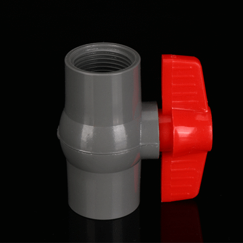 PVC ball valve plastic valve switch internal and external thread inner wire water supply ball valve PVC water pipe plastic adhesive valve