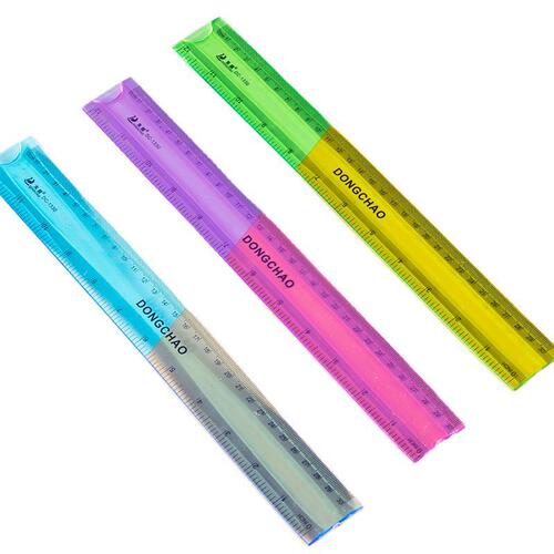 Student children's stationery ruler soft 30cm bendable ruler not easy to break ruler plastic soft ruler office drawing