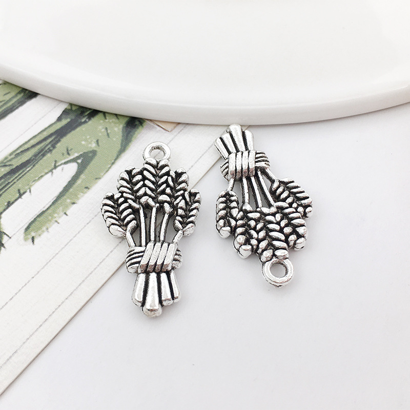 DIY aleación colección plata accesorios pendientes pulsera collar accesorios colgante vino tinto serie trigo oreja copa de vino 1