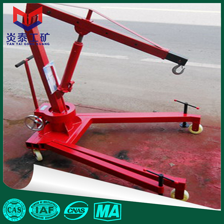 炎泰0.5T/1T/2T手动液压旋转小吊车 吊车