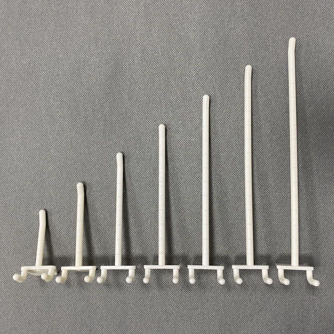 现货塑料展示挂钩洞洞板挂钩挂条ABS展示架挂钩 超市货架展示挂勾