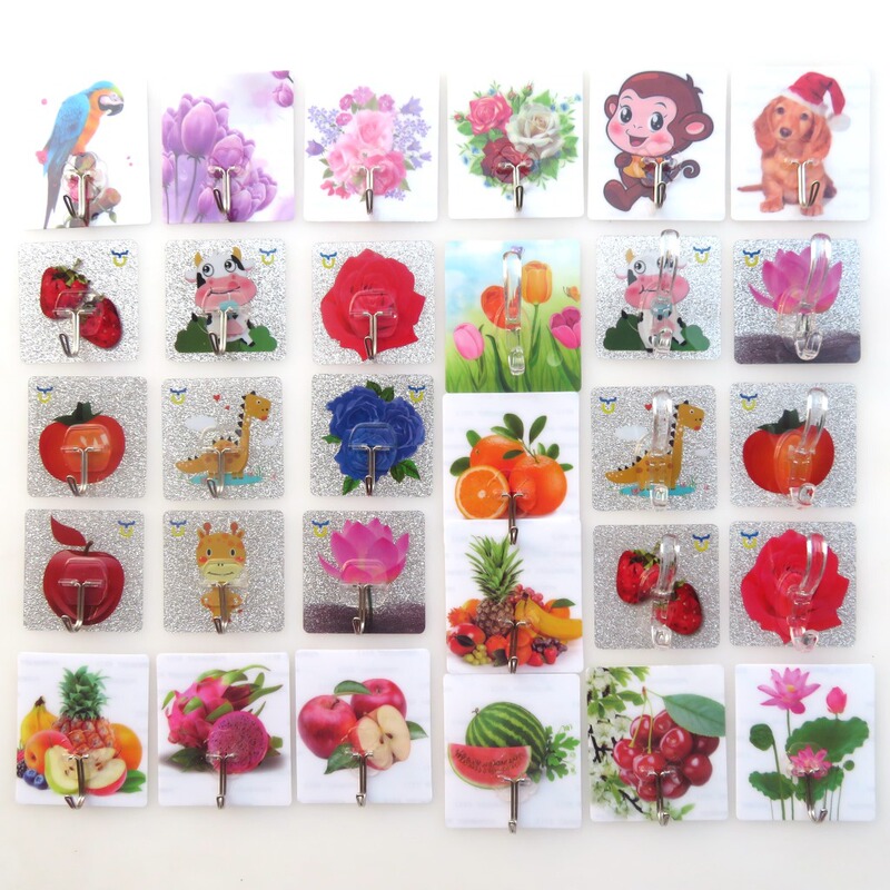 Creative crystal glue 513 strong hook magic super cow seamless bathroom hook live with goods nail-free hook