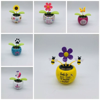 painted Apple flower cartoon: Car ornaments