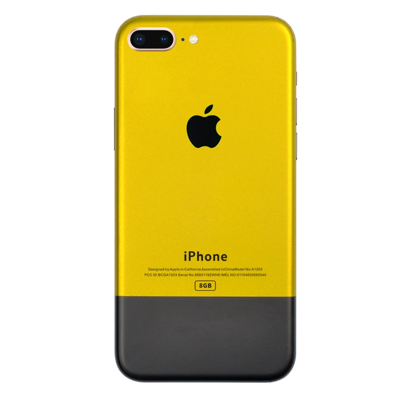 Защитная наклейка на заднюю часть (для iPhone 6/6S/6P/6SP/7/7Plus/8/8Plus), прозрачная телесная пленка, серебряная вставка