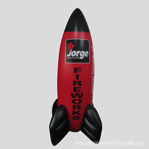 Manufacturer advertising rocket tumbler inflatable rocket display…