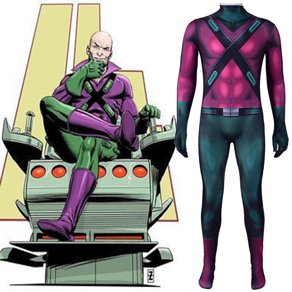 Comics Superman Villain Lex Luthor Costume Halloween Costume cosplay Costume