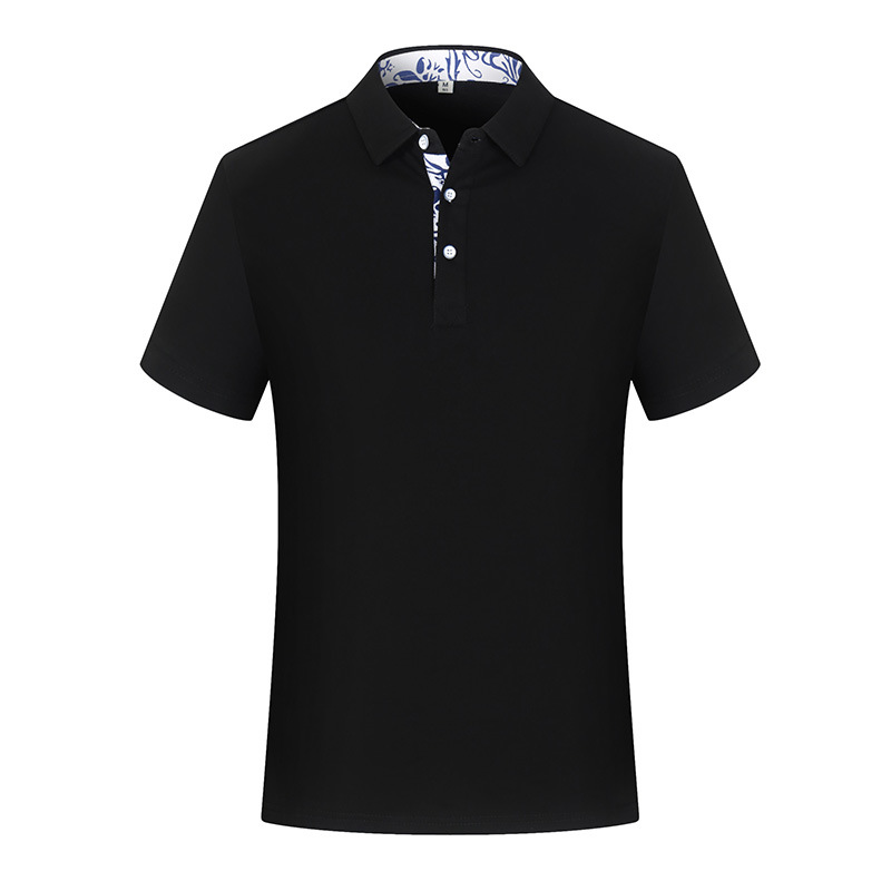 Porcelana azul y blanca camisa de polo de solapa Lisa logotipo personalizado publicidad camisa cultural camiseta ropa de trabajo personalizada lote de manga corta image 4