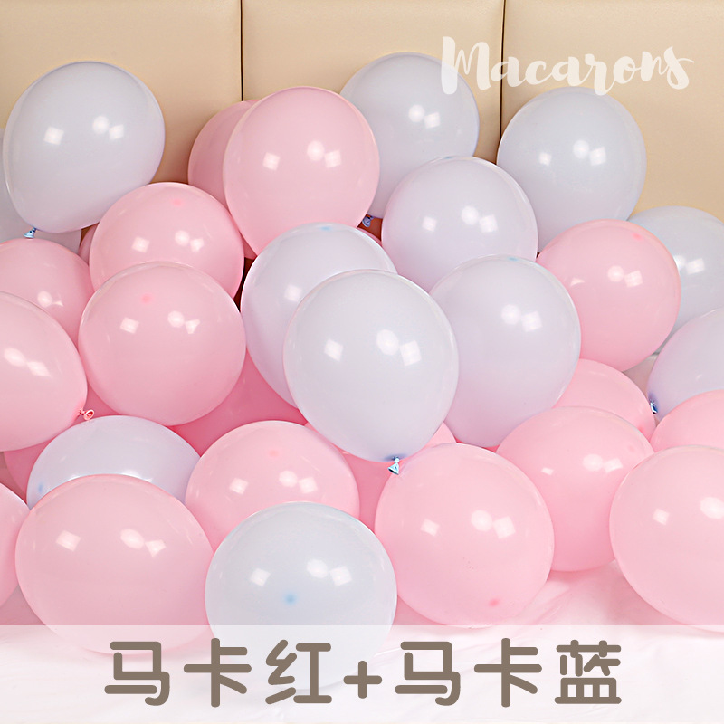 Globo de boda de color macarón grueso, decoración de globo, escenario de decoración de 100 niños, fiesta de cumpleaños