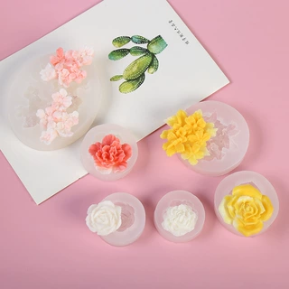 DIY水晶滴胶花朵硅胶模具 扩香石香薰石膏模具车载出风口装饰材料