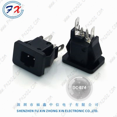 DC-074/AC型电子秤/检测仪充电插座 双芯针DC直流电源插座 环保