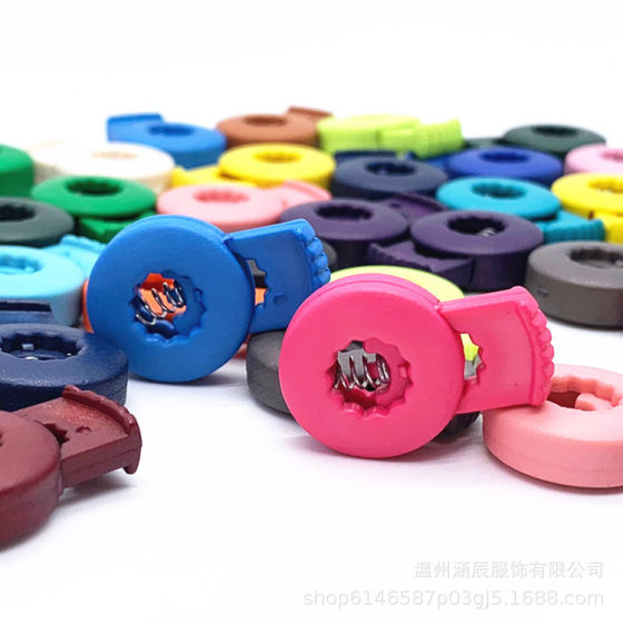 Plastic Single Hole Spring Buckle Buckle Hanging Bell Tightening Buckle Elasticity Adjusting Buckle Set Rope Buckle Pig Nose Buckle Buckle