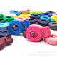 Plastic Single Hole Spring Buckle Buckle Hanging Bell Tightening Buckle Elasticity Adjusting Buckle Set Rope Buckle Pig Nose Buckle Buckle