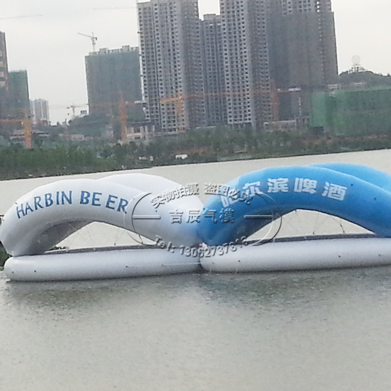 2020新款大型充气蹦床桥景区水上蹦床桥可加工定制充气模型