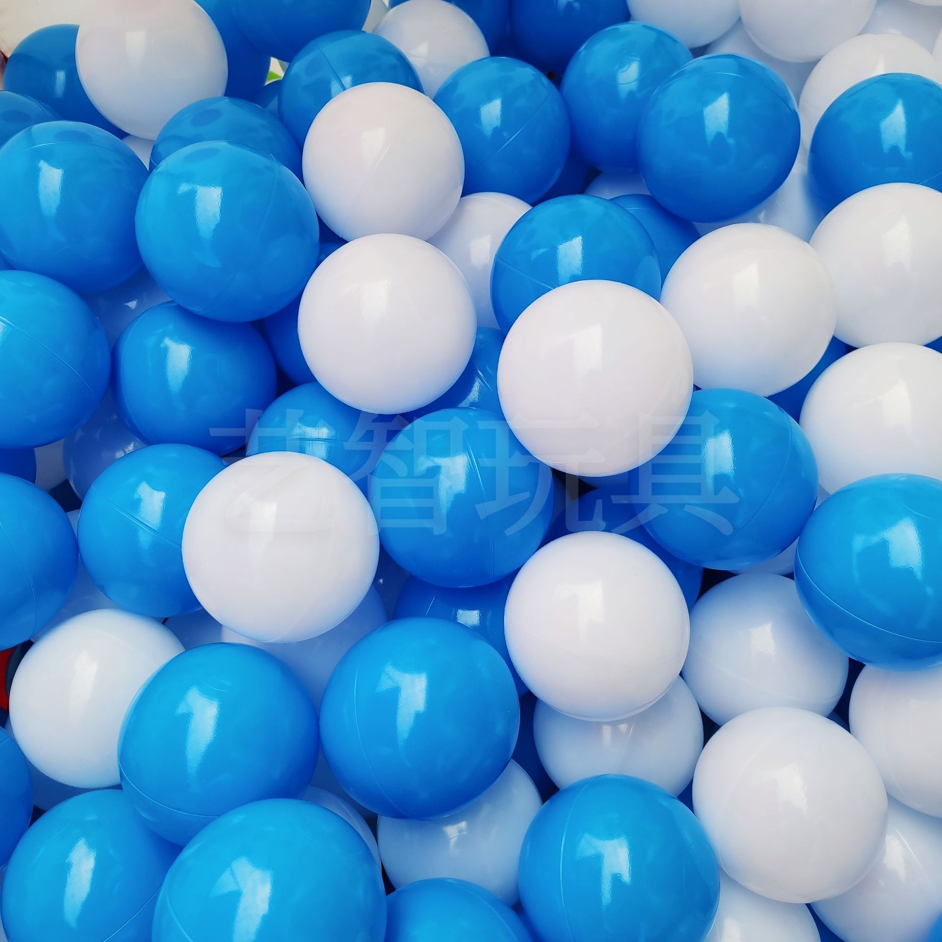 Factory Direct Supply blue and white ocean ball thickened macaron wave ball children's kindergarten toy ball color toy