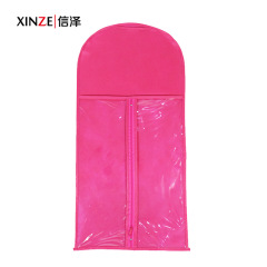 Non-woven fabric PVC wig storage bag, wig dust cover bag, cross-border supply non-woven wig bag