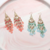 Retro ethnic long earrings with tassels, ethnic style, boho style