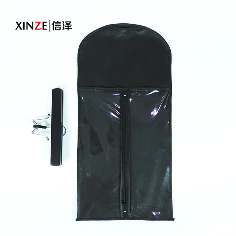 Non-Woven Wig Set Black Wig Dust Bag 29*60 Non-Woven Zipper Dust Cover Kidsren's Small Suit Bag
