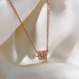 Tide, ожерелье, небольшая дизайнерская цепочка до ключиц, аксессуар из нержавеющей стали, тренд сезона, популярно в интернете, простой и элегантный дизайн