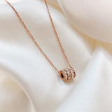 Tide, ожерелье, небольшая дизайнерская цепочка до ключиц, аксессуар из нержавеющей стали, тренд сезона, популярно в интернете, простой и элегантный дизайн