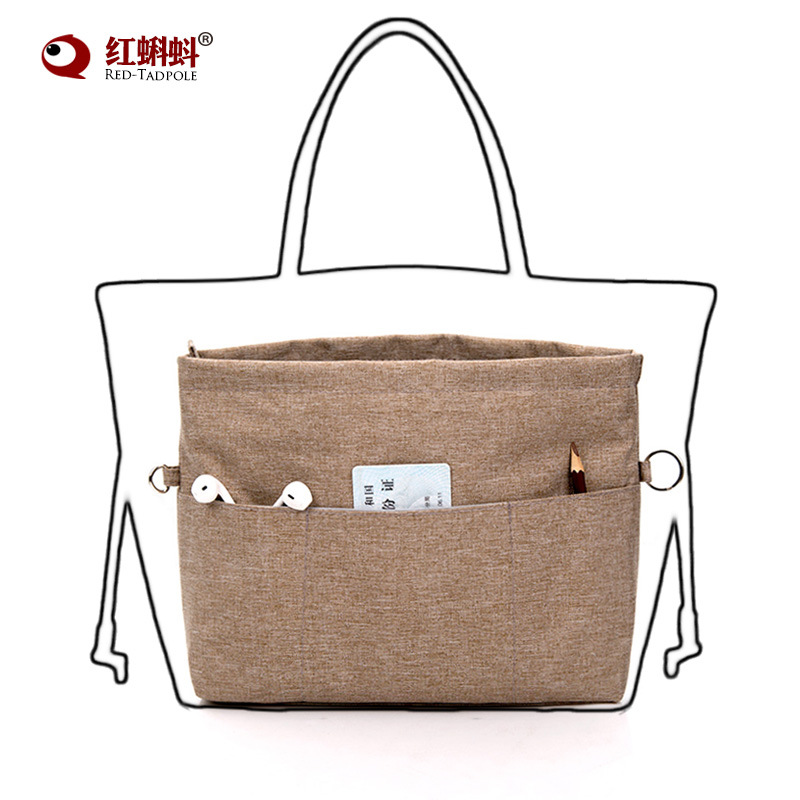 Directo de fábrica en línea rojo sobre bolsa mediana bolsa de forro de gran capacidad bolsa de cosméticos bolsa de almacenamiento lindo portátil de las mujeres exquisita moda