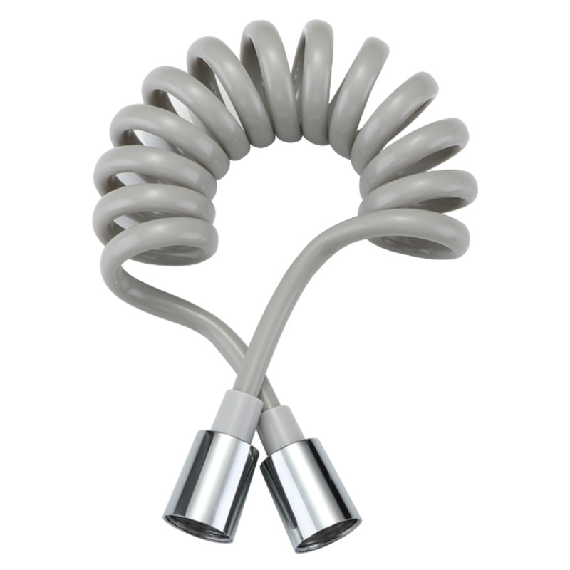Spray gun leak-proof telephone line Spring tube PU retractable hose explosion-proof large flow women's cleaner bathroom shower tube