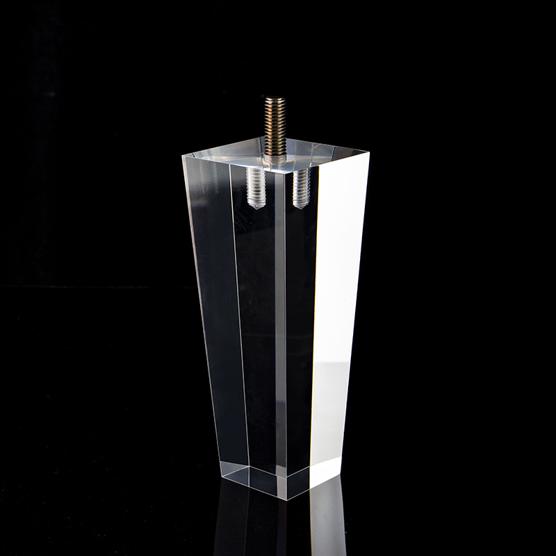Acrylic transparent sofa leg crystal leg furniture leg organic glass sofa leg cabinet leg B004
