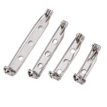 一字旋转头别针 金属带锁胸针 DIY手工材料配件 厂家批发安全别针