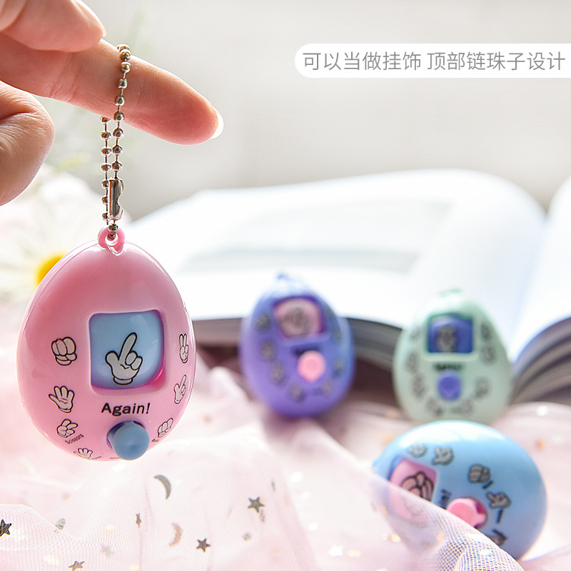 Tiktok creativo piedra tijeras de tela adivinar boxeo huevo juguete llavero dibujos animados la escuela regalo los niños