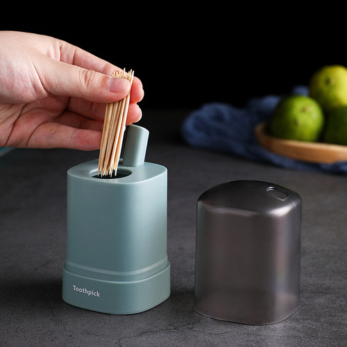 Kitchen ins creative toothpick box household automatic pop-up toothpick storage box living room push-type portable toothpick holder