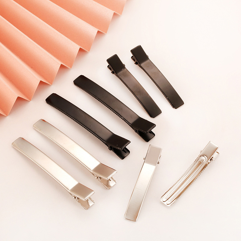 Thickened and Widened DIY Double-Prong Hair Clip Duckbill Clip, Electrophoresis Black Handmade DIY Hair Accessories Wholesale Thickened and Widened DIY Double-Prong Hair Clip Duckbill Clip, Electrophoresis Black Handmade DIY Hair Accessories Wholesale