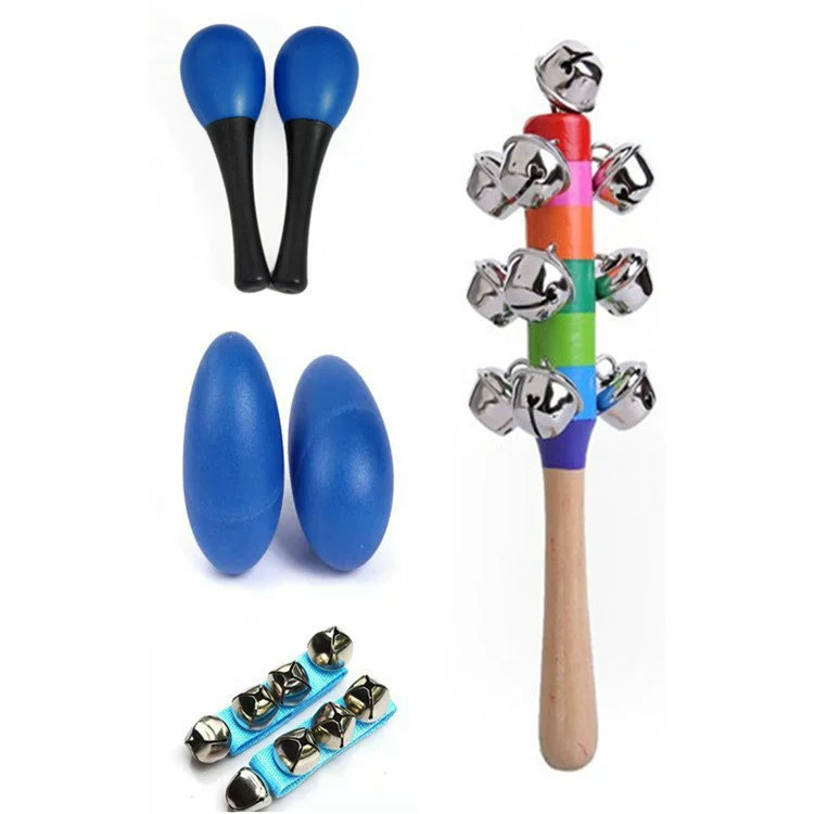 Percussion instruments, teaching aids, set, maracas, children's musical instruments