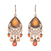 Beads, fashionable retro golden earrings, accessory with tassels, suitable for import, European style, wholesale