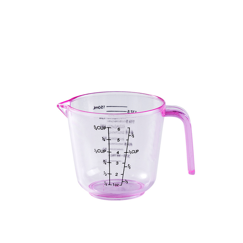 Taza Medidora con Escala 150/300/600/1000ml de Poliestireno, Transparente, para Repostería