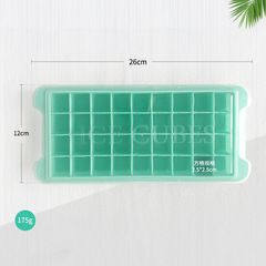 Silicone Ice Tray Ice Cube Mold 36 Pockets with Lid Square Ice Maker Ice Box Household Popsicle Mold Wholesale