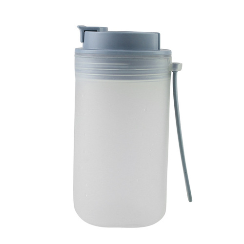 Home children's breakfast cup frosted portable straw cup large capacity with scale children's oatmeal milk cup