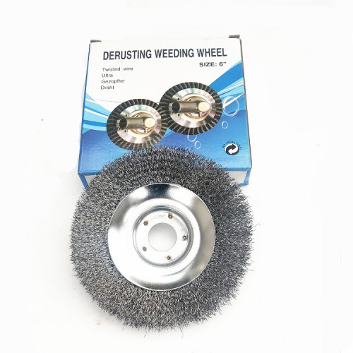Direct selling wholesale new wire weeding disc weeding head rust removal wire weeding disc garden tools lawn mower accessories