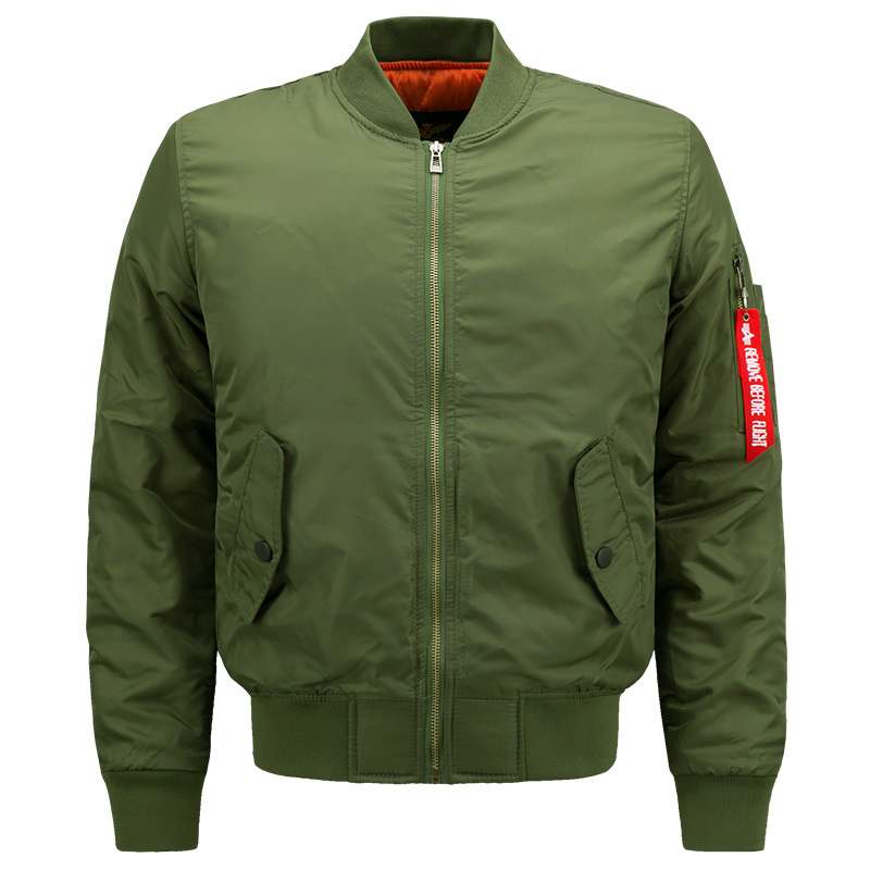 Otoño e Invierno DE LA Fuerza Aérea N ° 1 MA01 chaqueta de los hombres engrosada más tamaño de la chaqueta acolchada de algodón suelta chaqueta de béisbol de moda casual Chaqueta de algodón acolchada de los hombres