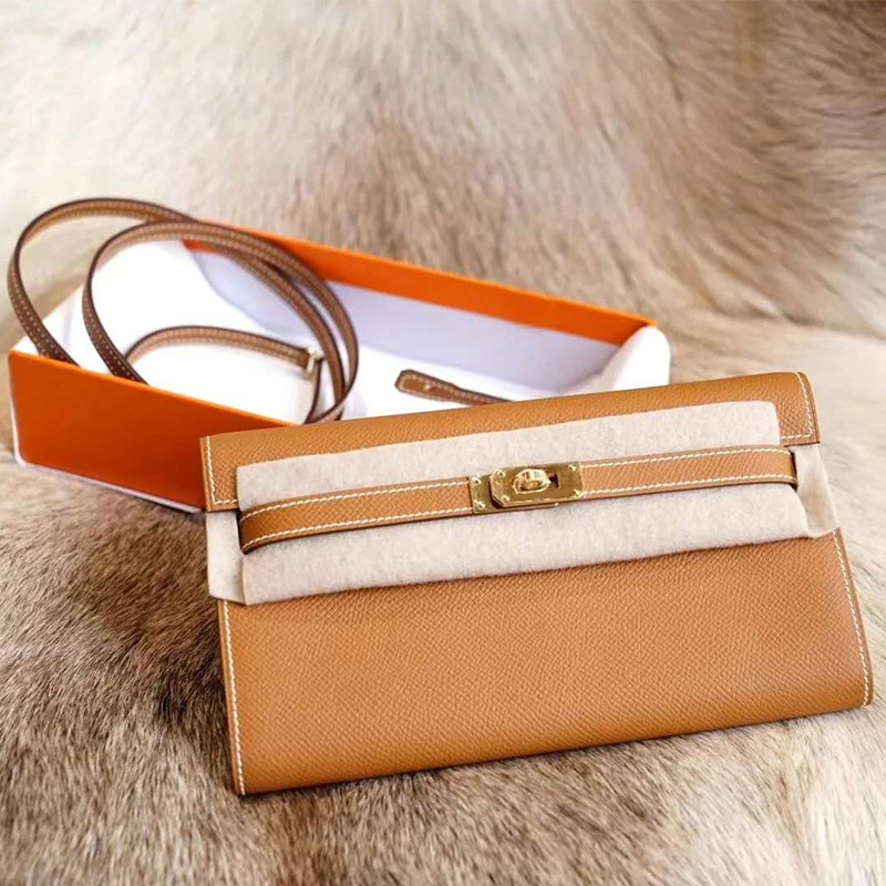 Nueva Togo Kelly cartera larga de las mujeres de piel de vaca embrague hombro crossbody bolso del teléfono móvil posición de la tarjeta monedero bolsa funcional