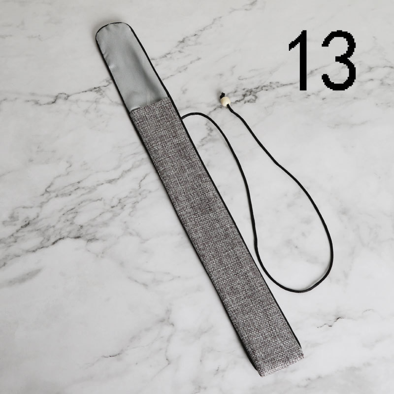 Bolsa de ventilador de estilo chino para hombre cubierta de ventilador antiguo accesorios de embalaje de ventilador cubierta de ventilador de brocado para hombre bolsa de ventilador plegable al por mayor