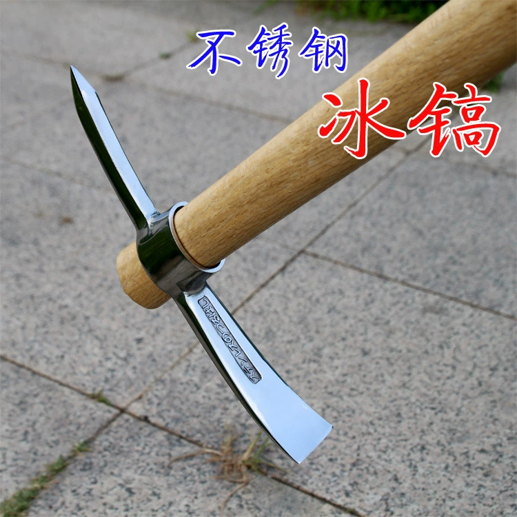 Кирка из нержавеющей стали Открытый Кирка крестообразная Кирка альпинистка побеги мотыга двойная головка Кирка сельскохозяйственные инструменты