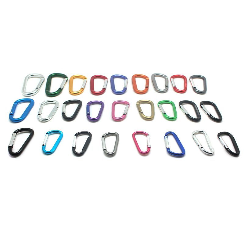 铝登山扣 厂家直销铝合金防锈户外用品彩色快挂扣 铝质登山扣