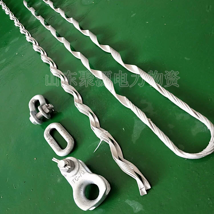 Устойчивый к оптическим кабелем зажим для кабеля ADSS, устойчивый к проводу 400m в диапазоне однослойный угловой зажим для оптического кабеля с предварительным проводом