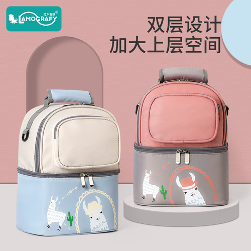 Factory direct sales new milk bag breast milk preservation refrigeration ice bag cartoon multi-functional mother and baby mother bag insulation bag